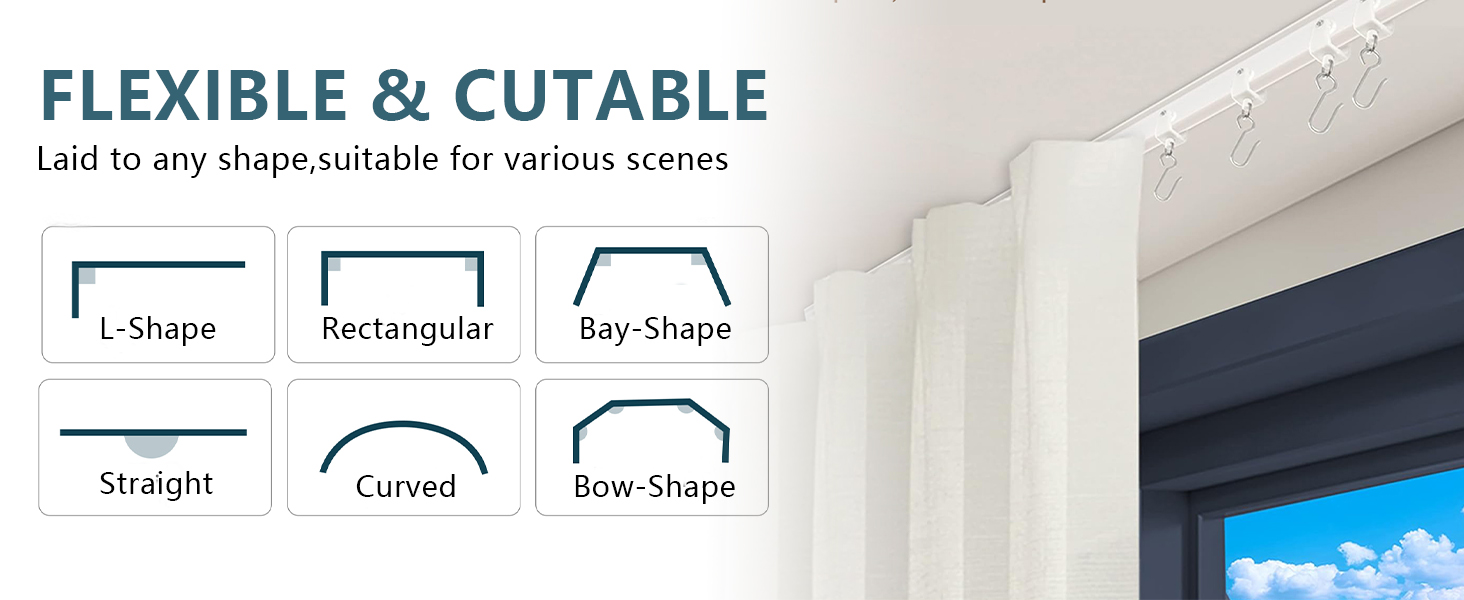 Flexible Curtain Track