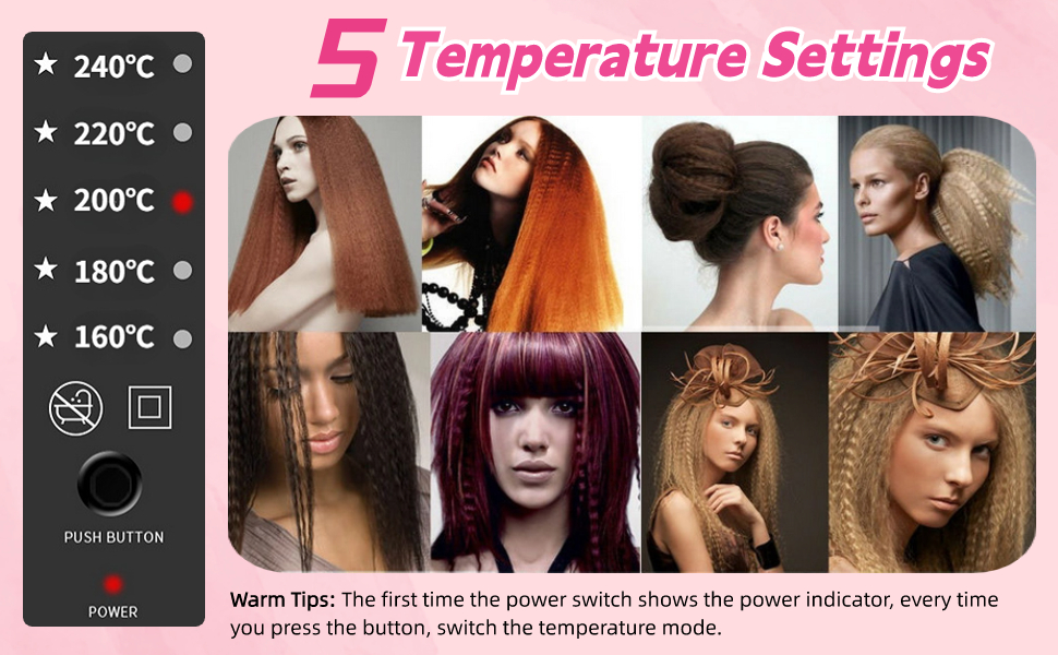 Volumizing Hair Iron for Texture for Thin Fine Hair Root Volume