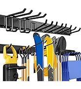 UUP Garage Storage, Garage Organization, Wall Mount Garden Tool Organizer 48 Inches, 440lbs Adjus...