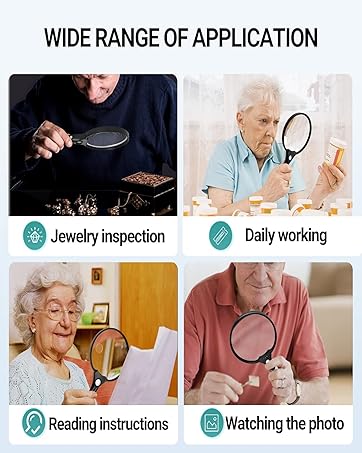 Large Magnifying Glass with Light