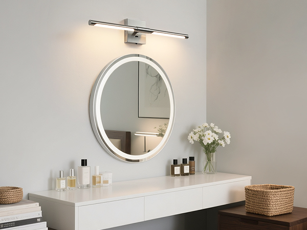 shanti♡ Faziyo Brushed Nickel Vanity Light Fixtures for Bathroom
