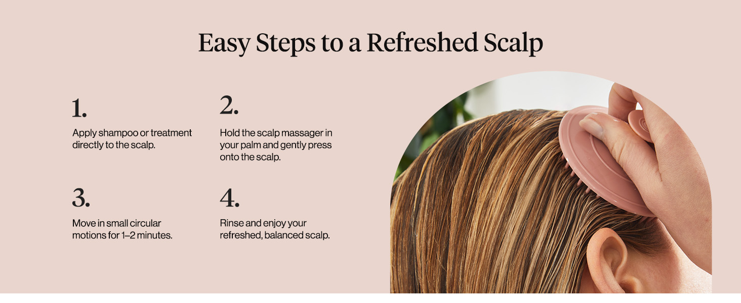 Kitsch Scalp Massager for Hair Care - Scalp Scrubber