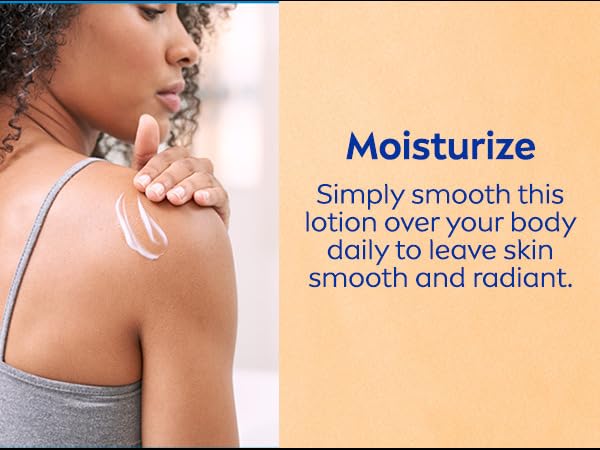 Simply smooth NIVEA lotion over your body daily to leave skin smooth and radiant