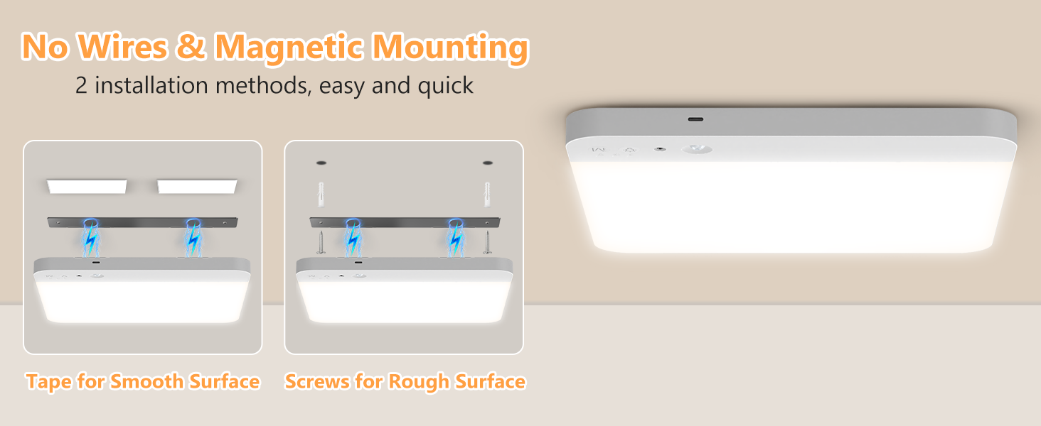 battery ceiling light with remote