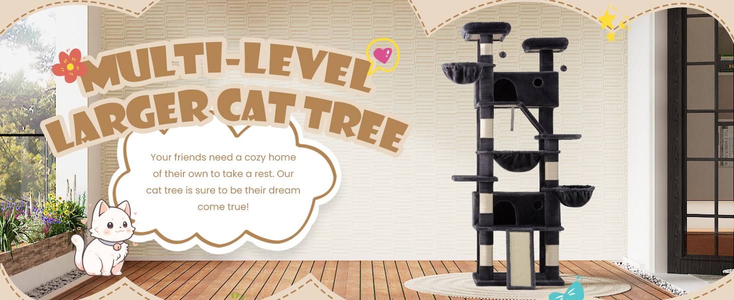 larger cat tree