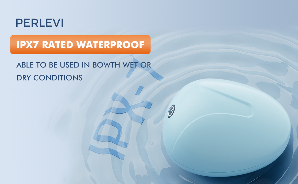 PERLEVI Electric Head Massager, Waterproof Scalp Massager with 2