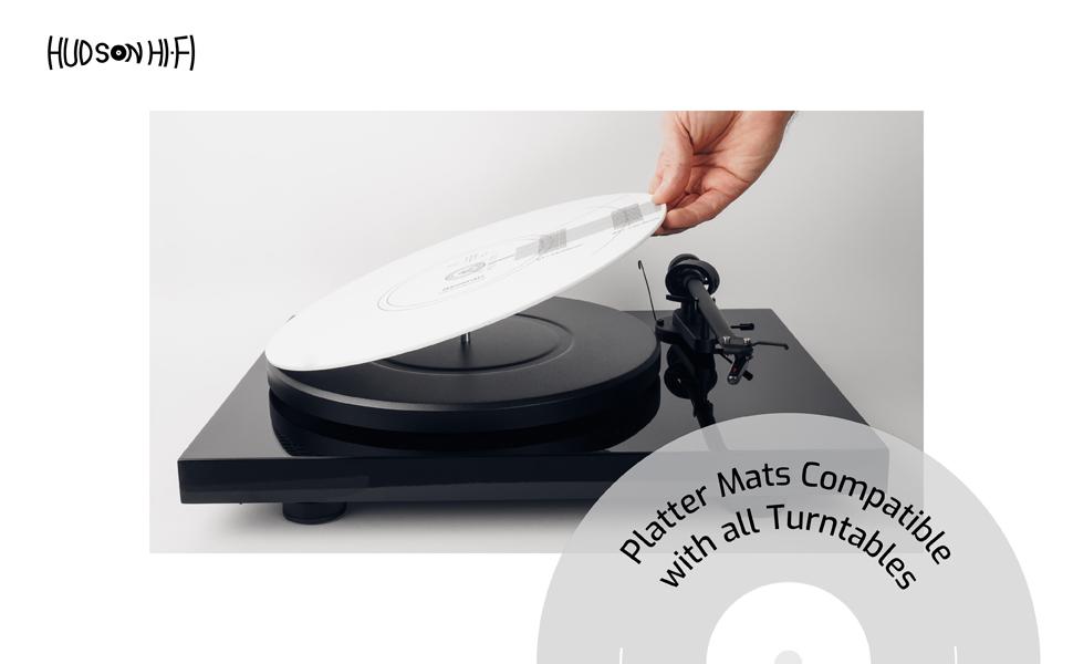 Hudson HiFi Turntable Cartridge Alignment Protractor Mat (SingleSided