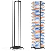 Gtouse Pillow Display Rack, 77in Floor Standing Throw Pillow Storage Rack for Retail, Metal Ajust...