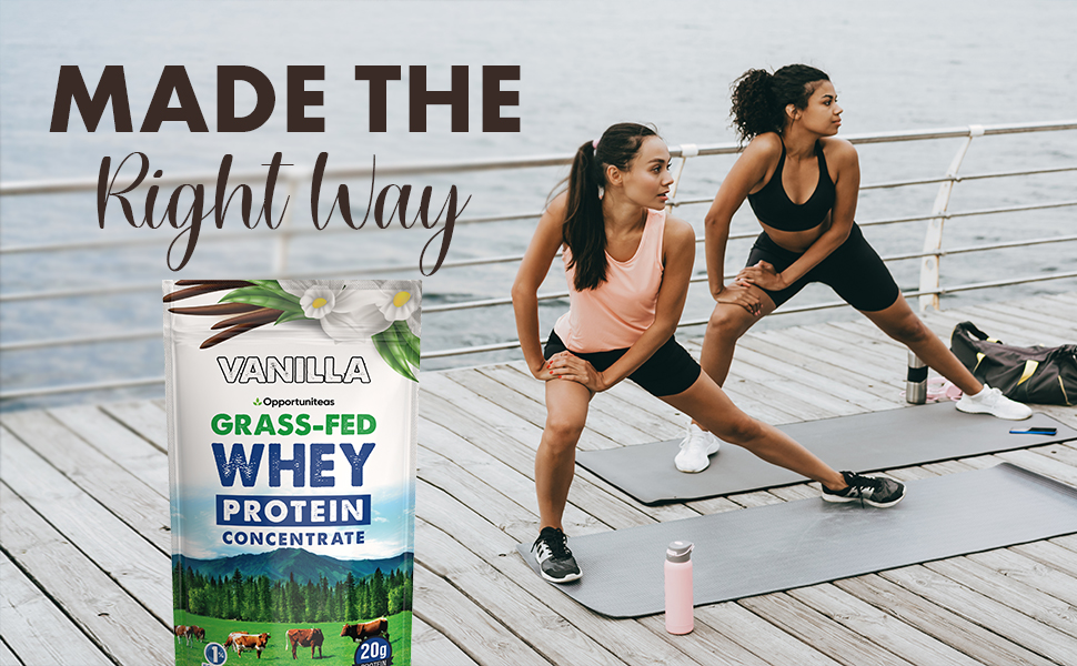 Opportuniteas Grass Fed Whey Protein Powder Concentrate