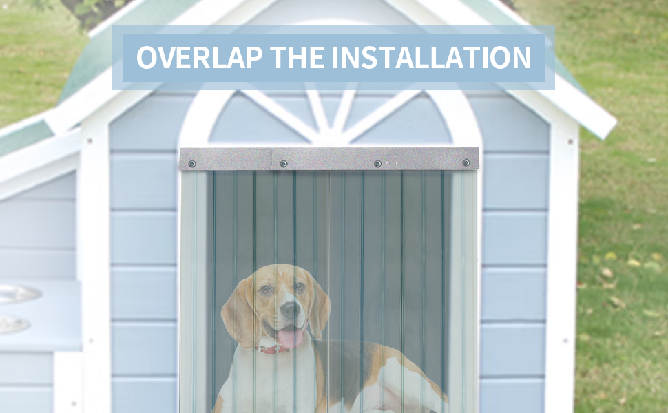 PATAPLUS Pet House Mounting Hardware for Strip Curtain