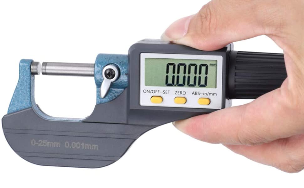 HOXYN Digital Micrometer 025mm Digital Outside Micrometer 0.001mm High