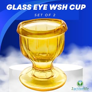 glass eye wash cup