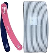 Karroy Nail File 20pcs Dual Sided Nail Files for Natural Nails Emery Boards Nail Filer for Acryli...