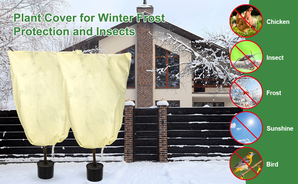 Phoetya 4pcs Frost Fleece for Trees, 60 * 80CM Tree Fleece Frost