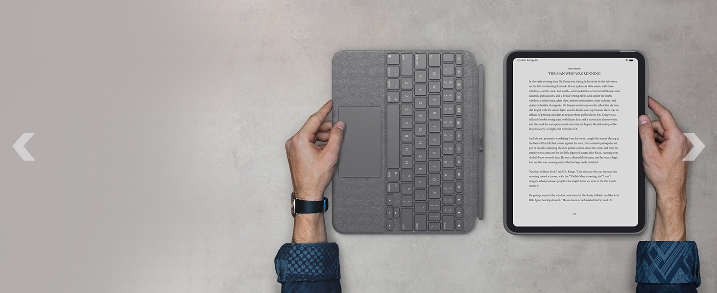 Logitech Combo Touch Detachable Keyboard Case for iPad (10th gen) with