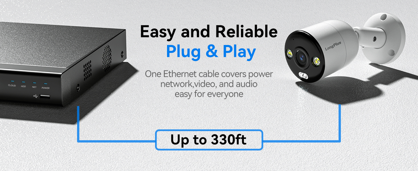 security camera systerm poe nvr wired home house surveillance outdoor indoor cctv 8mp professional