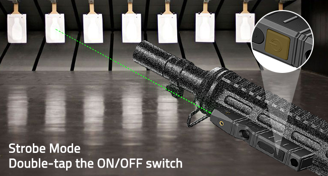 Strobe mode - CVLIFE Laser Sight for Rifle Compatible with M-Lok Rail