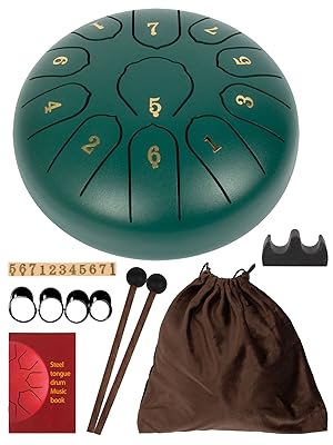 Amazon | LOMUTY スリットドラム 6インチ 11音 タングドラム