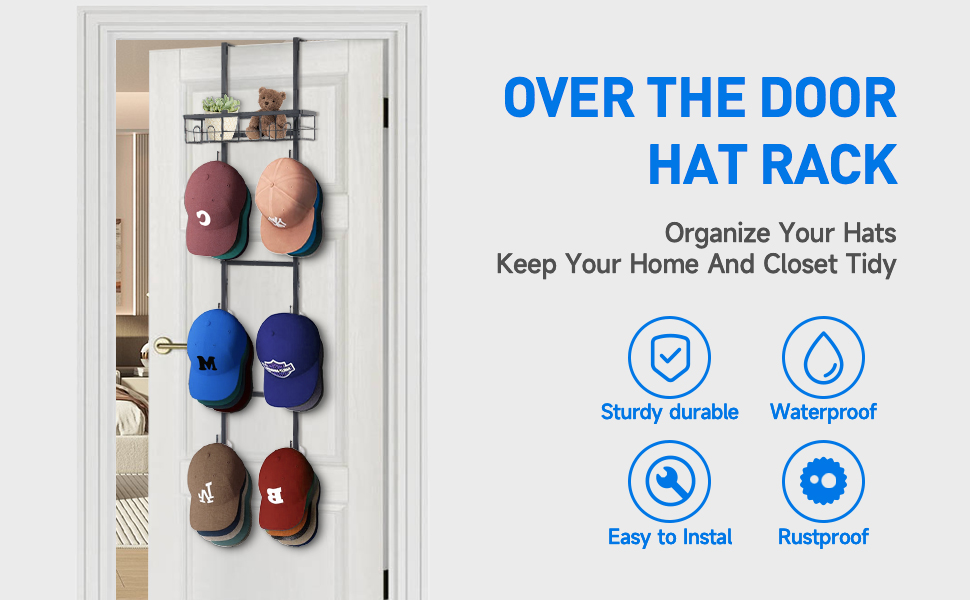 hat rack for door