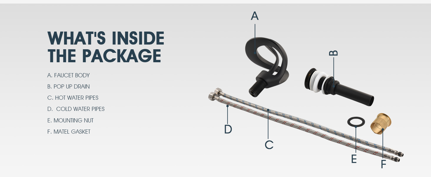 single hole bathroom faucet