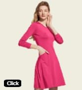 TSLA Women's UPF 50+ Long Sleeve Beach Dress, SPF/UV Protection Swim Cover up, Summer Casual Sun ...