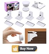 Magnetic Drawer Locks for Baby Proofing, Child Safety Magnet Cabinet Lock, Safety First Adhesive ...