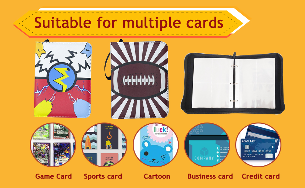 Card Binder, 400 Pockets Basketball Card Binder, Trading