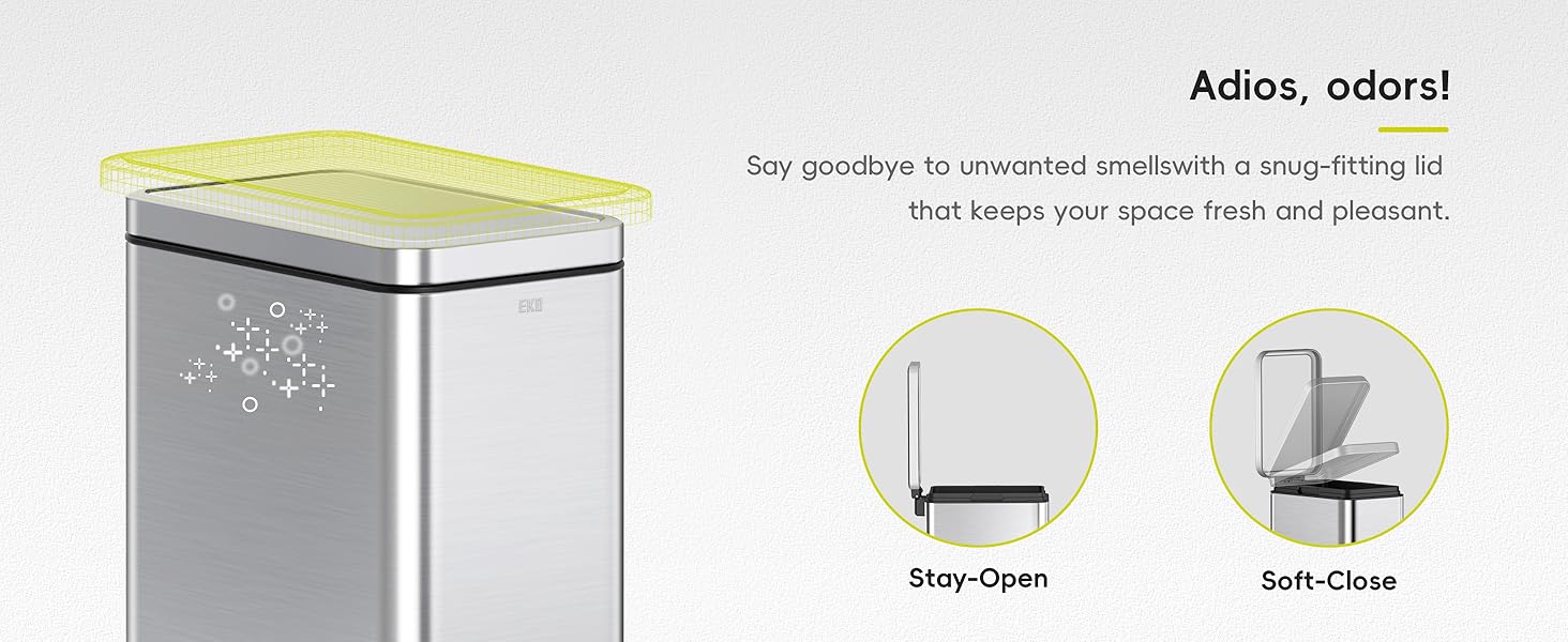 step trash can
