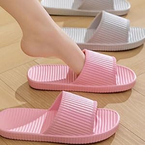 Lily Zone Sliders Women, Women's Shower Slipper, Non-slip Bathroom Shower Shoes Beach Flip Flops Pool Slides Quick Drying Indoor Outdoor Summer Sandal for Women 16 women slippers