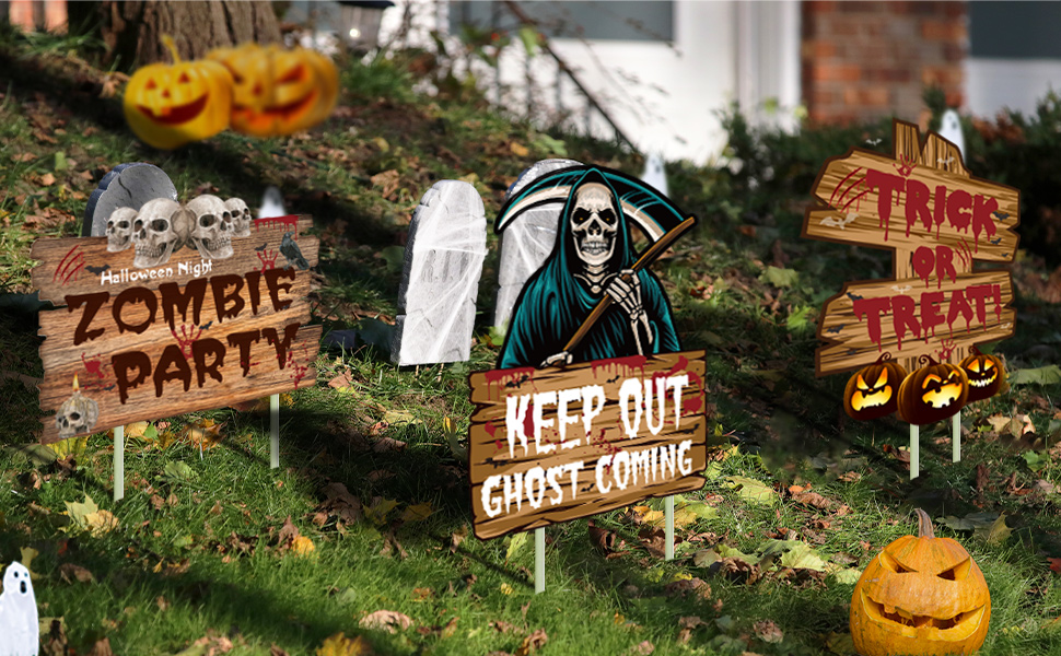 NMKL Halloween Decorations Outdoor Scary Halloween Garden Decorations 3