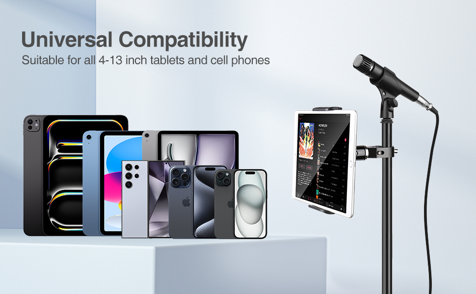 ipad holder for mic stand