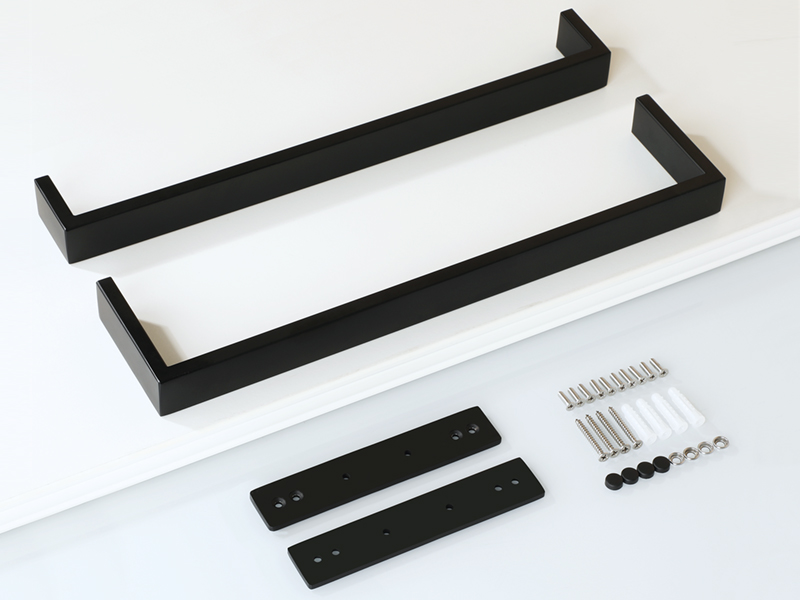 brushed nickel towel bar