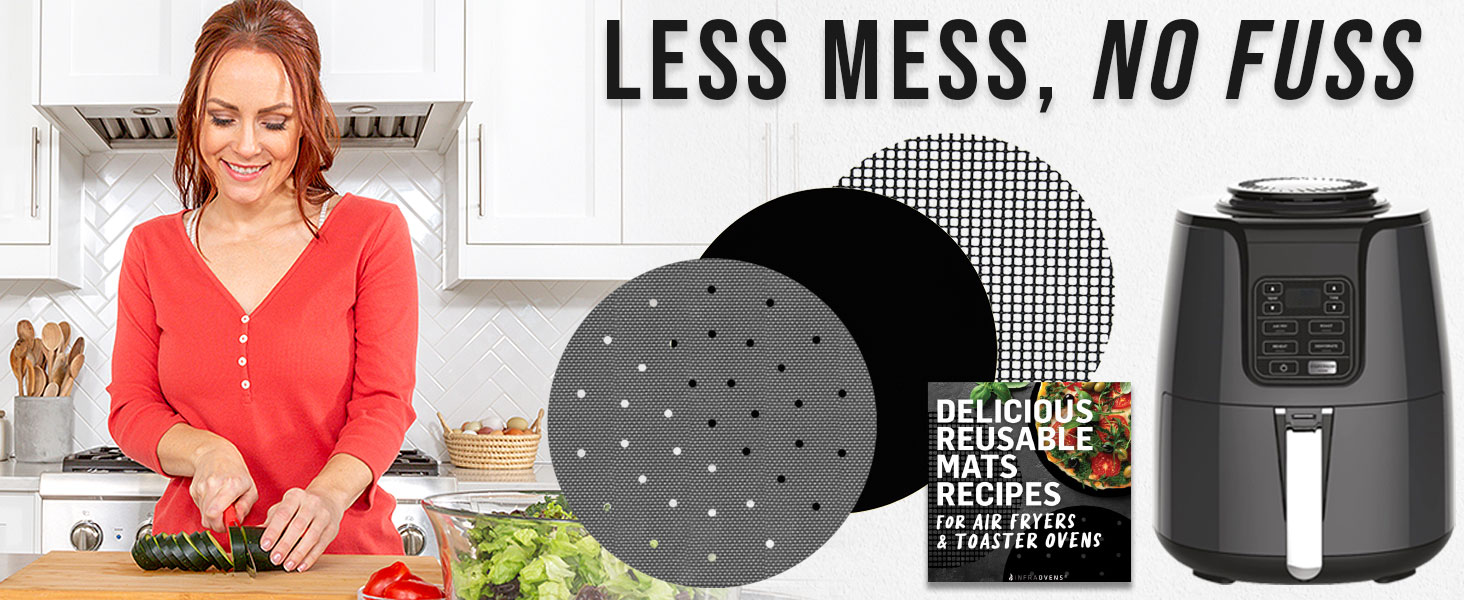 Air Fryer Basket Cover Insert Reusable Replacements for Parchment Paper Liners