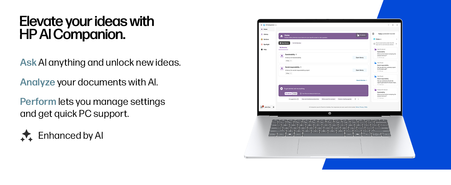 ai companion assistant ask analyze documents question ideas brainstorm perform