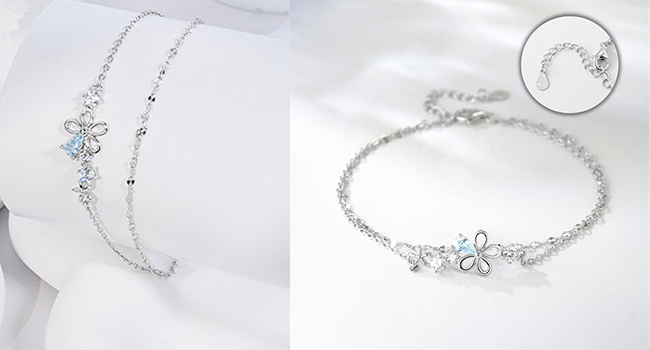 ☆おまとめページ☆ ブレスレット2点 モダン チェーン ブレスレット 2