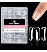 UNA GELLA Extra Short Square Nail Tips XS Short Square Gel X Nails Tips 216pcs Extra Short Press ...