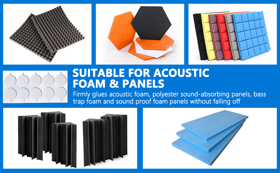 Berlai 120 Pcs Double Sided Tape for Acoustic Foam Panels