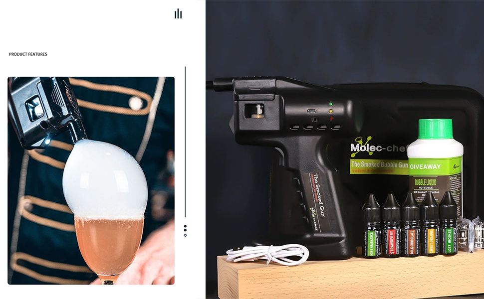 【新品未使用】燻製機　スモークバブルガン Amazon.co.jp: 燻製器 フレーバーブラスター スモーキングガン