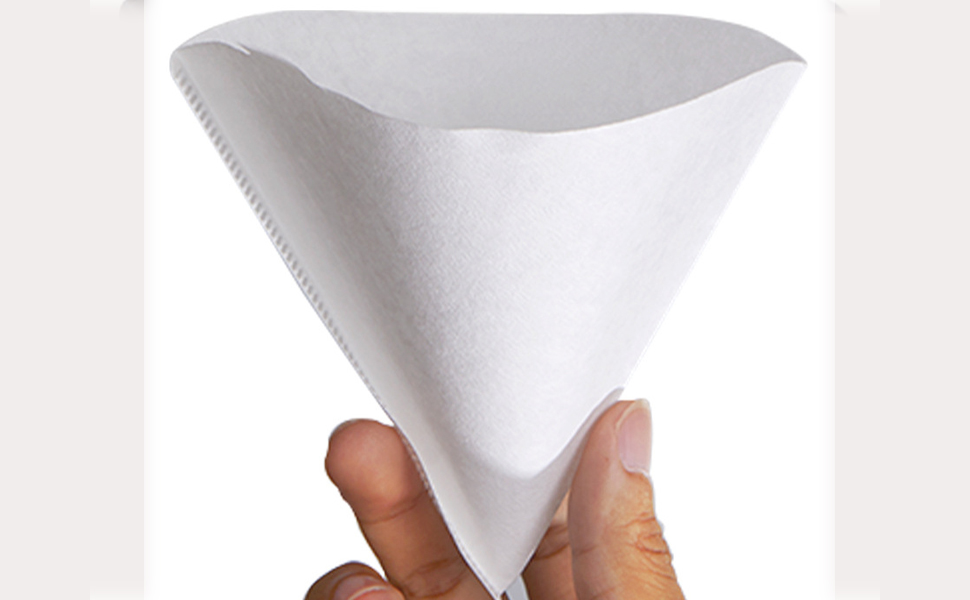 100pcs Unbleached Coffee Filters, V60conical Coffee Filters Disposable