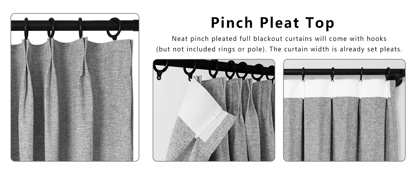 pinch pleated curtainsa