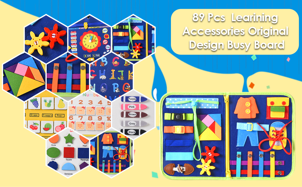 Montessori Activity Busy Book for Toddler