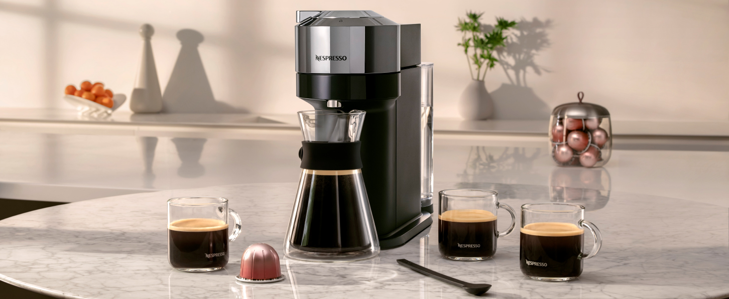 Nespresso Vertuo Next Coffee and Espresso Machine by De'Longhi, Black