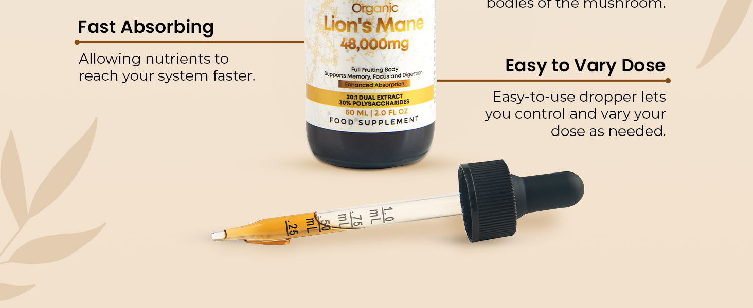 lions mane liquid root pure vegan calm athletic vitamin weight loss support cleanse sleep digestion