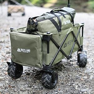 VASTLAND(ヴァストランド) アウトドアワゴン キャリーワゴン ワイドタイ アウトドアワゴン キャリーワゴン ワイドタイヤ 耐荷重150
