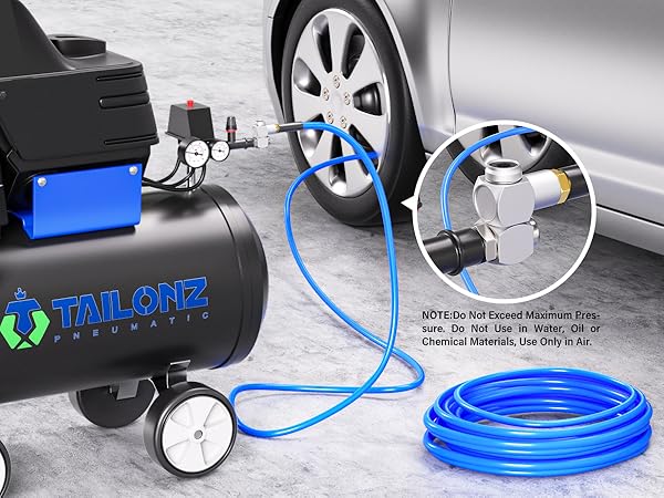 ゥため TAILONZ 4pc Pneumatic 1/4 Inch Air Tool Swivel Fitting 360