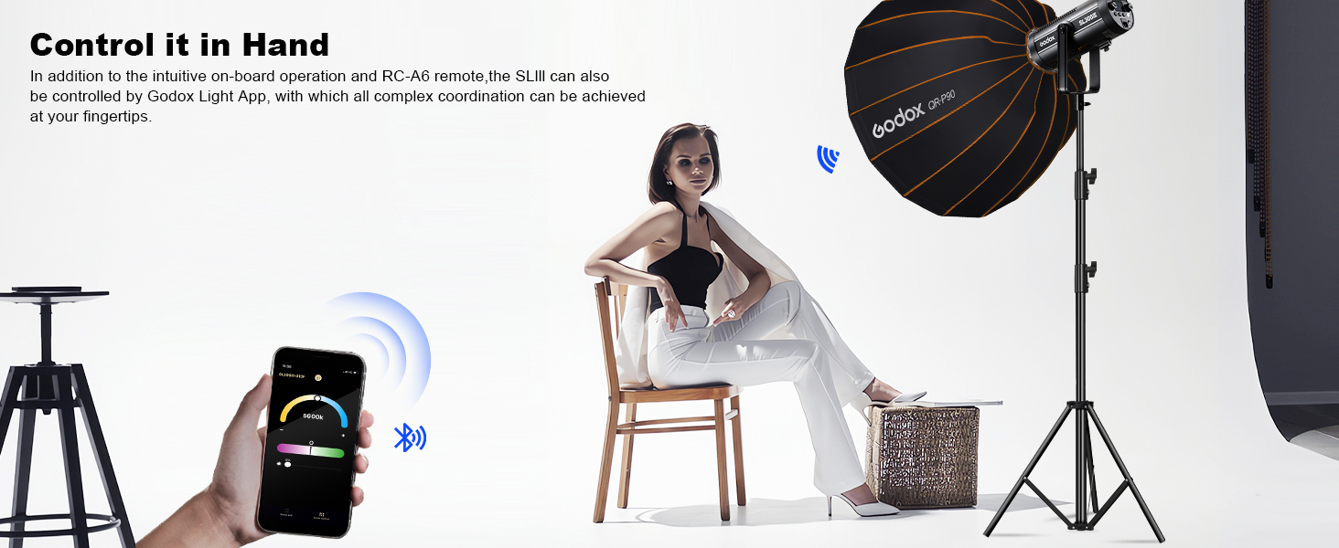 Godox Sl300iii Vedio Continuous Light + QR P90 Softbox