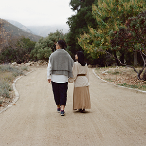 Marie Kondo and her husband go for a walk