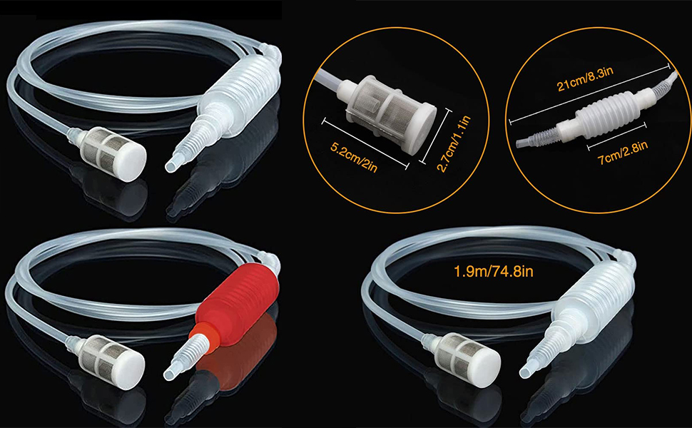 Wine Making Siphon Tube, Wine Lifter Hose Filter Siphon Pipe Wine