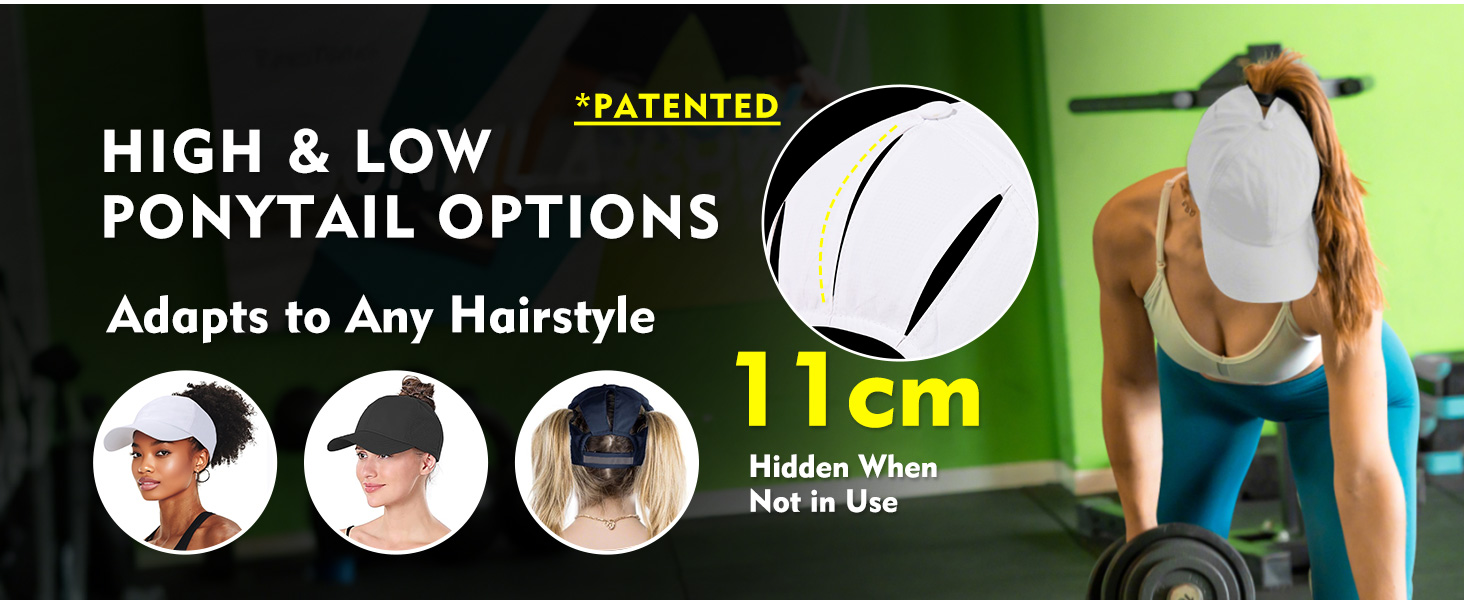 High Messy Bunny Ponytail Baseball Cap