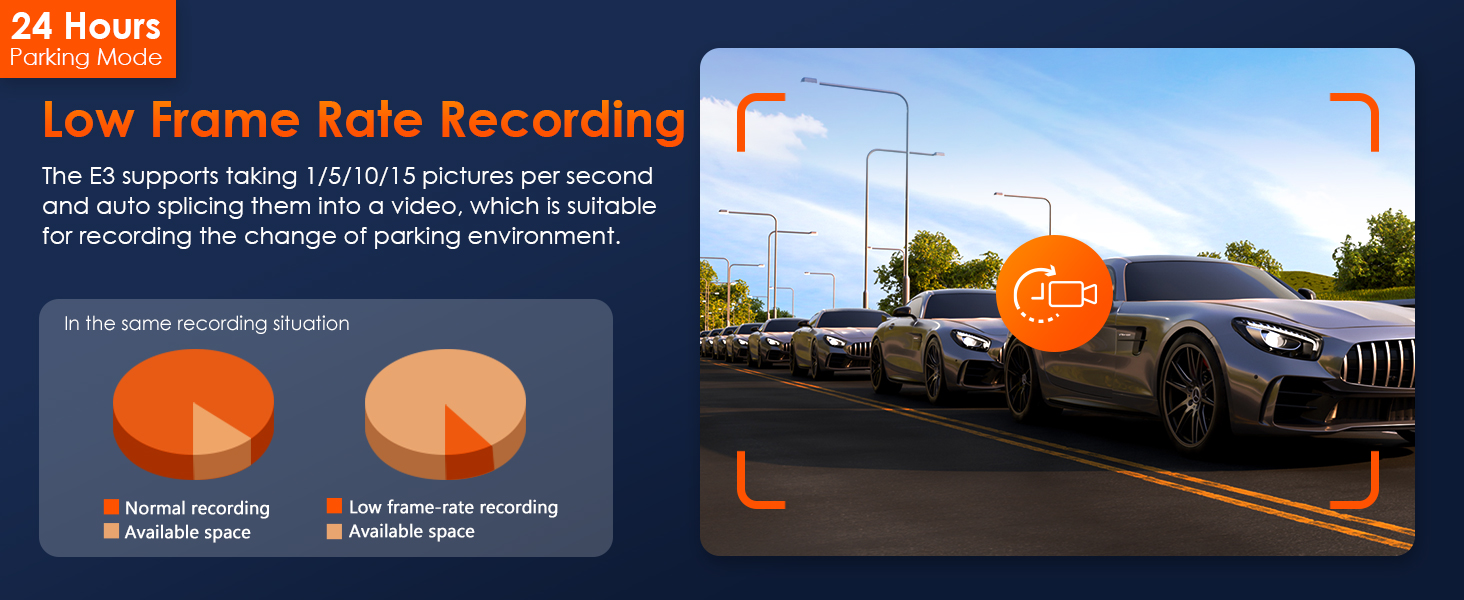 VANTRUE E3 Dash Cam Front and Rear Inside 2.7K 5G WiFi GPS, 3 Channel